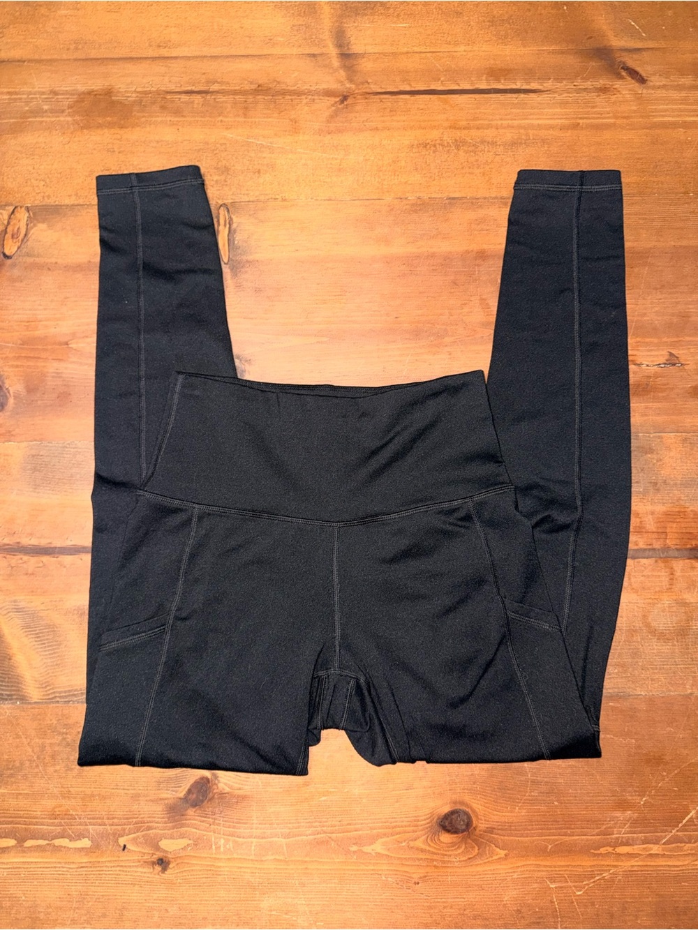 aerie Black Leggings with Side Pockets